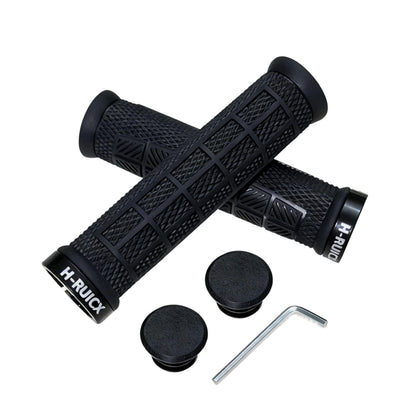 H-RUICX Bicycle Handlebar Grips, Single Lock on Bicycle Handle Bar, Ergonomic Non-Slip Design, Bike Grips, Universal Fit for Mountain, BMX,MTB,Beach Cruiser, Scooter and Road Bikes