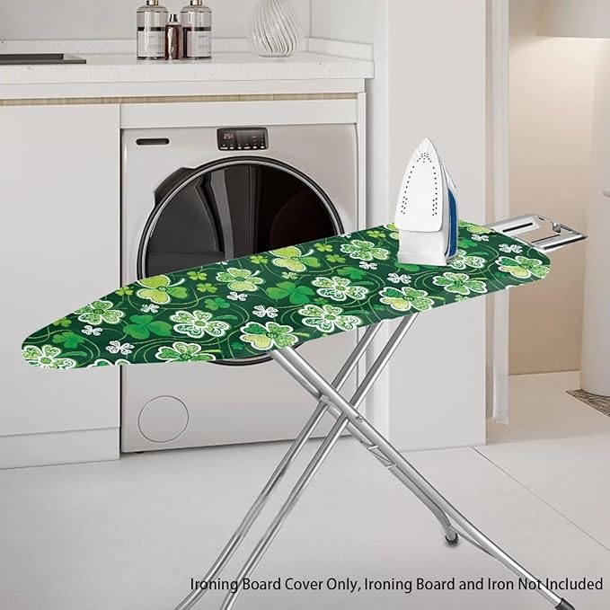 Shamrock Print Ironing Board Cover Protector St.Patrick's Day Decorative Covers