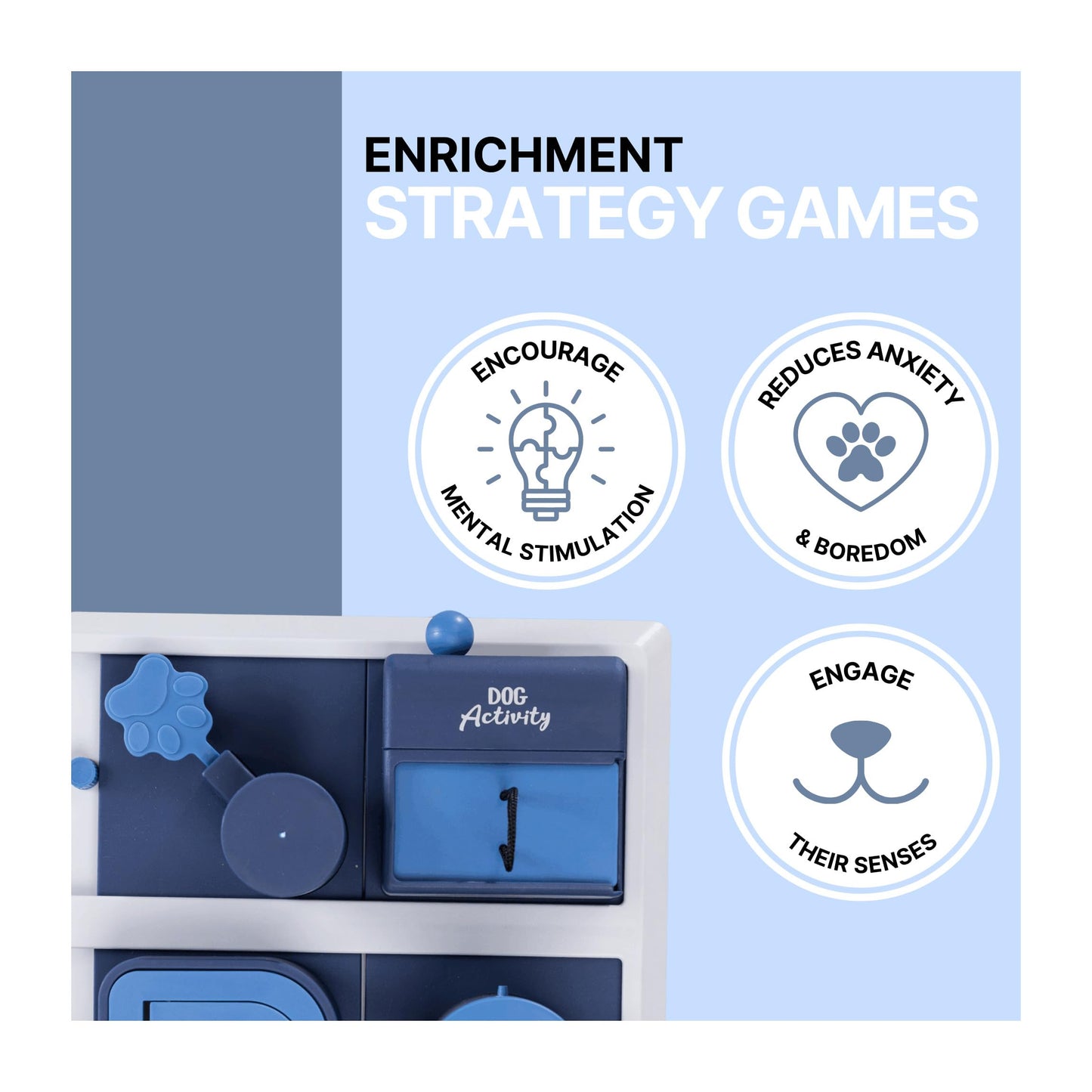 TRIXIE Poker Box 2 Dog Enrichment Toy, Advanced Level 3 Dog Puzzle, Interactive Treat Game