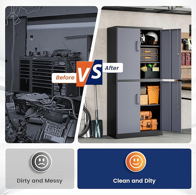 Yizosh Metal Storage Locking Cabinet