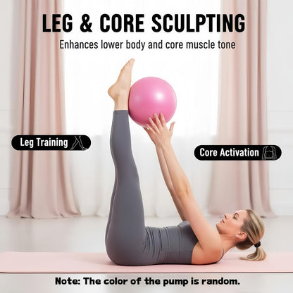 Bxiadbzl Pilates Ring and Ball Set for Women, Pilates Equipment Kit for Home Workouts with Resistance Bands, Mini Yoga Ball, Non-Slip Socks, Toning & Flexibility Training Set