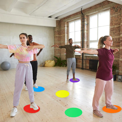 Lemecima 30 Pcs Spot Markers Floor Spots with Bag Non Slip Vinyl Poly Dots for Gym Floor Basketball Football Soccer Sports Speed Agility Training Gym Dance Classroom