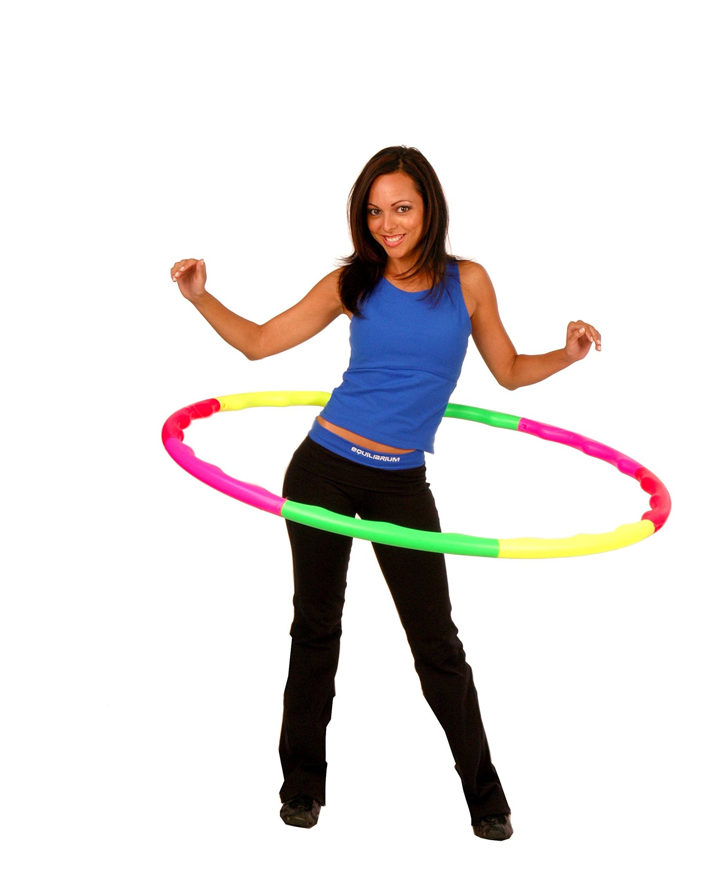 Sports Hoop Weighted Loss Exercise Hoop: Wavy Hoop 2B - 1.8lb (Dia.40.5") Large, for Teenagers. Four neon Colors.