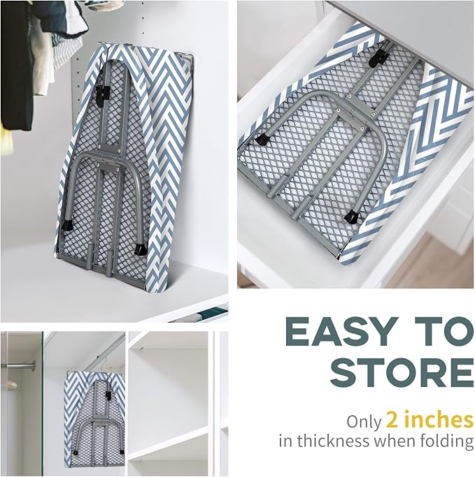 Small Tabletop Ironing Board Foldable, RAINHOL Steel Mesh Portable Iron Board