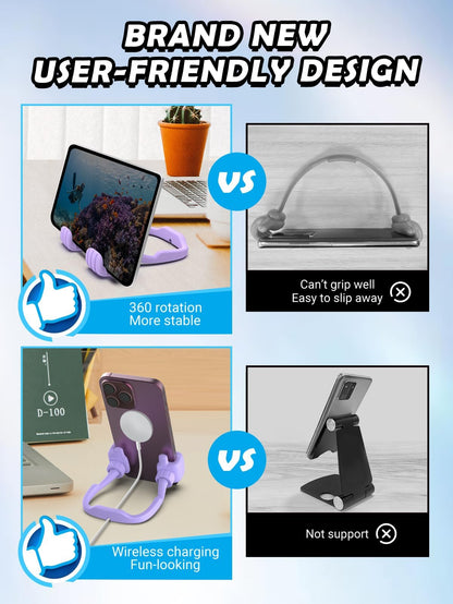 Cell Phone Stand Thumbs Up Lazy Phone Stand - 2 Pack Phone Holder 2025 College Graduation Gifts for Her Him Cellphone iPhone Stand for Desk Birthday Gifts for Teens Girls Boys Adults Women Men Wife