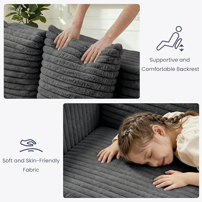 3-in-1 Convertible Sofa Bed: Boneless Loveseat Sleeper & Folding Couch Bed