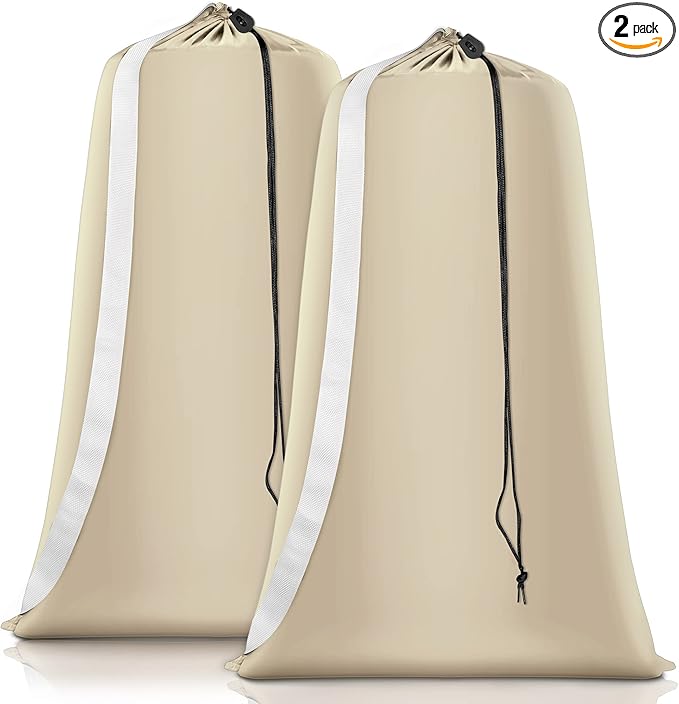 Heavy Duty Laundry Bag 2 Pack XL Nylon Laundry Bags