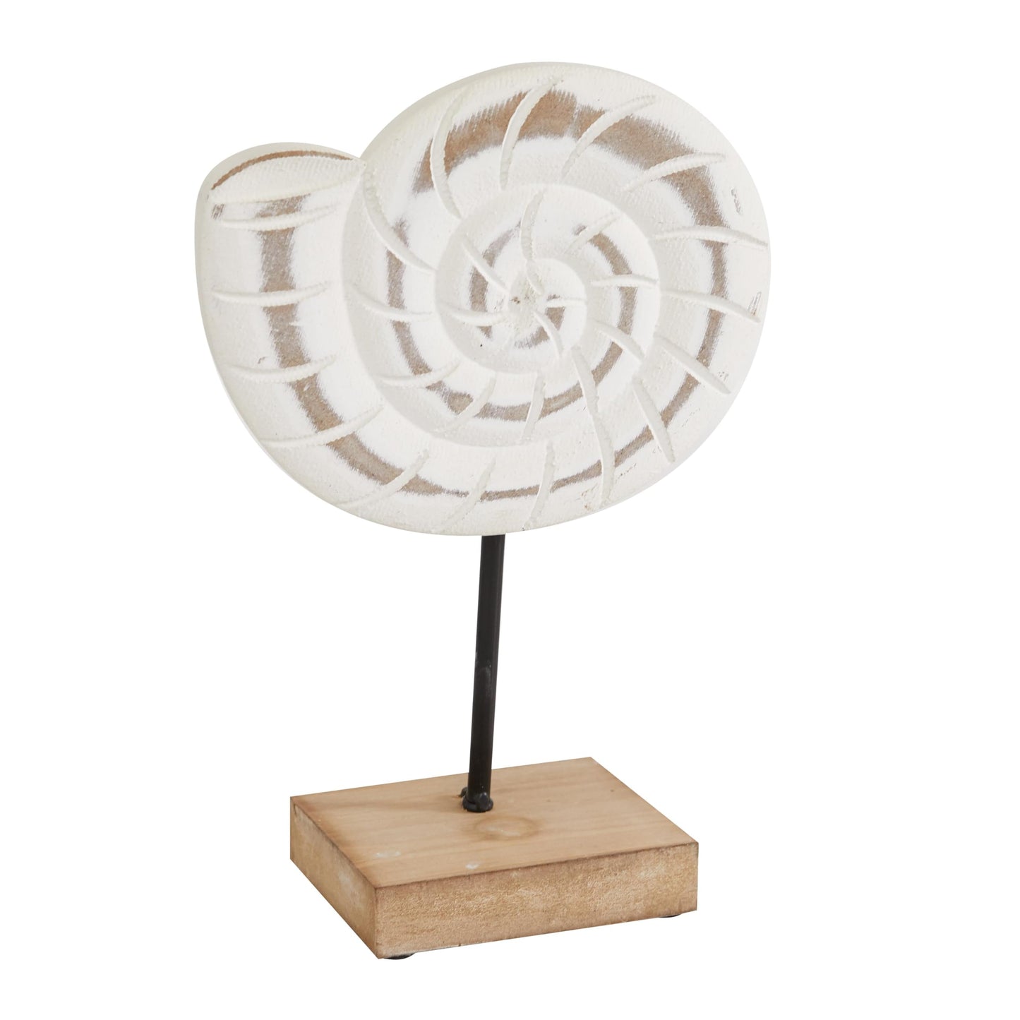 Deco 79 Plastic Sea Life Decorative Sculpture Home Decor Statues, Set of 3 Accent Figurines 13", 13", 13"H, White