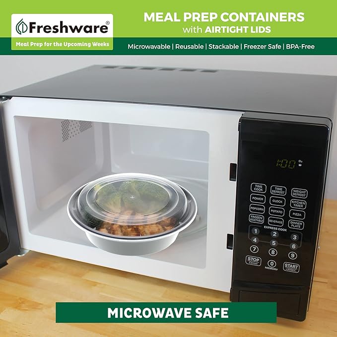 Freshware Meal Prep Bowl Containers Plastic Bowls