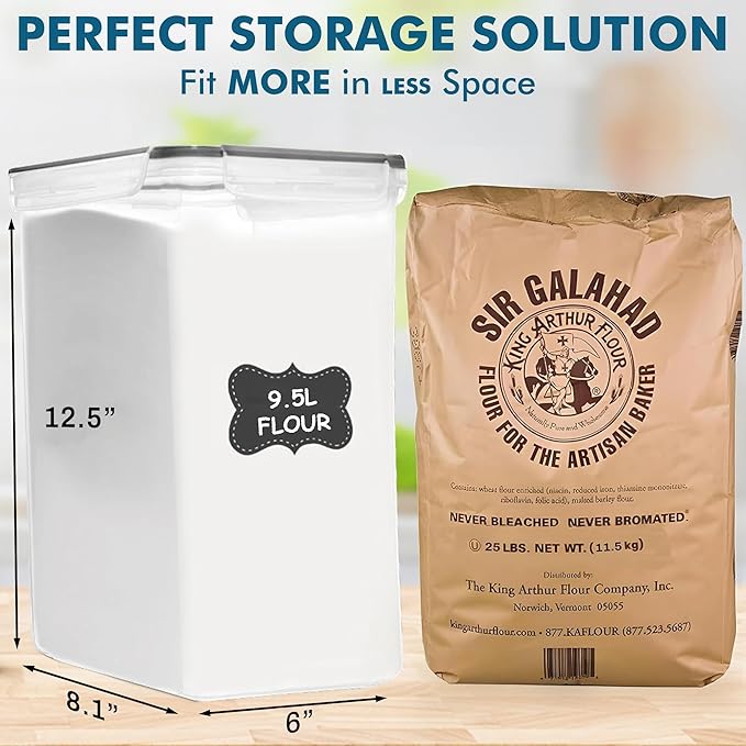 Shazo 2 PC Extra Large Bulk Food Storage Containers