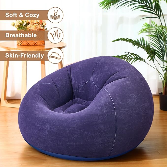 Realspring 6 9 12 Pcs Inflatable Bean Bag Chairs