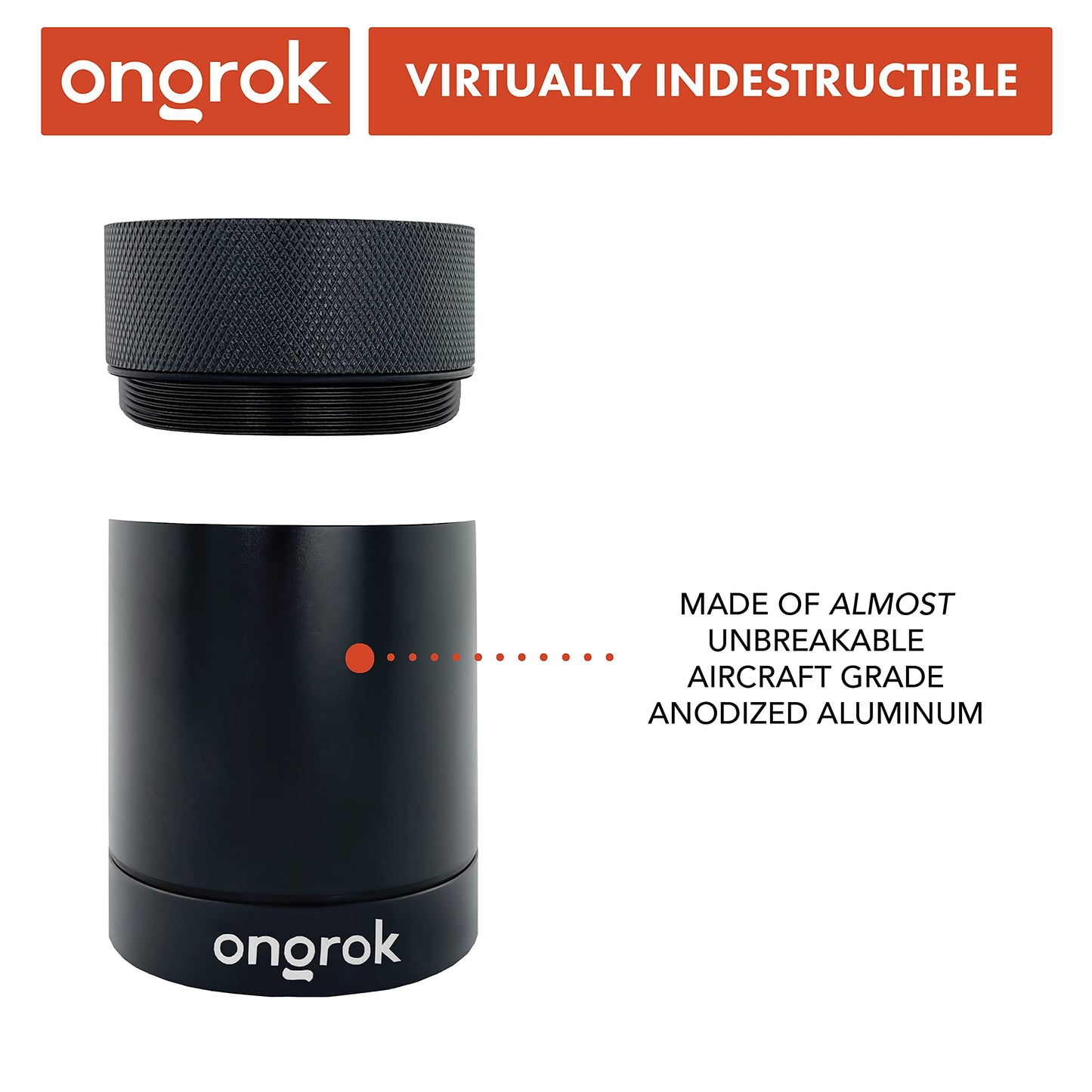 ONGROK Aluminum Storage Container, 180ml, Air Proof Jar to Preserve Smell and Aroma