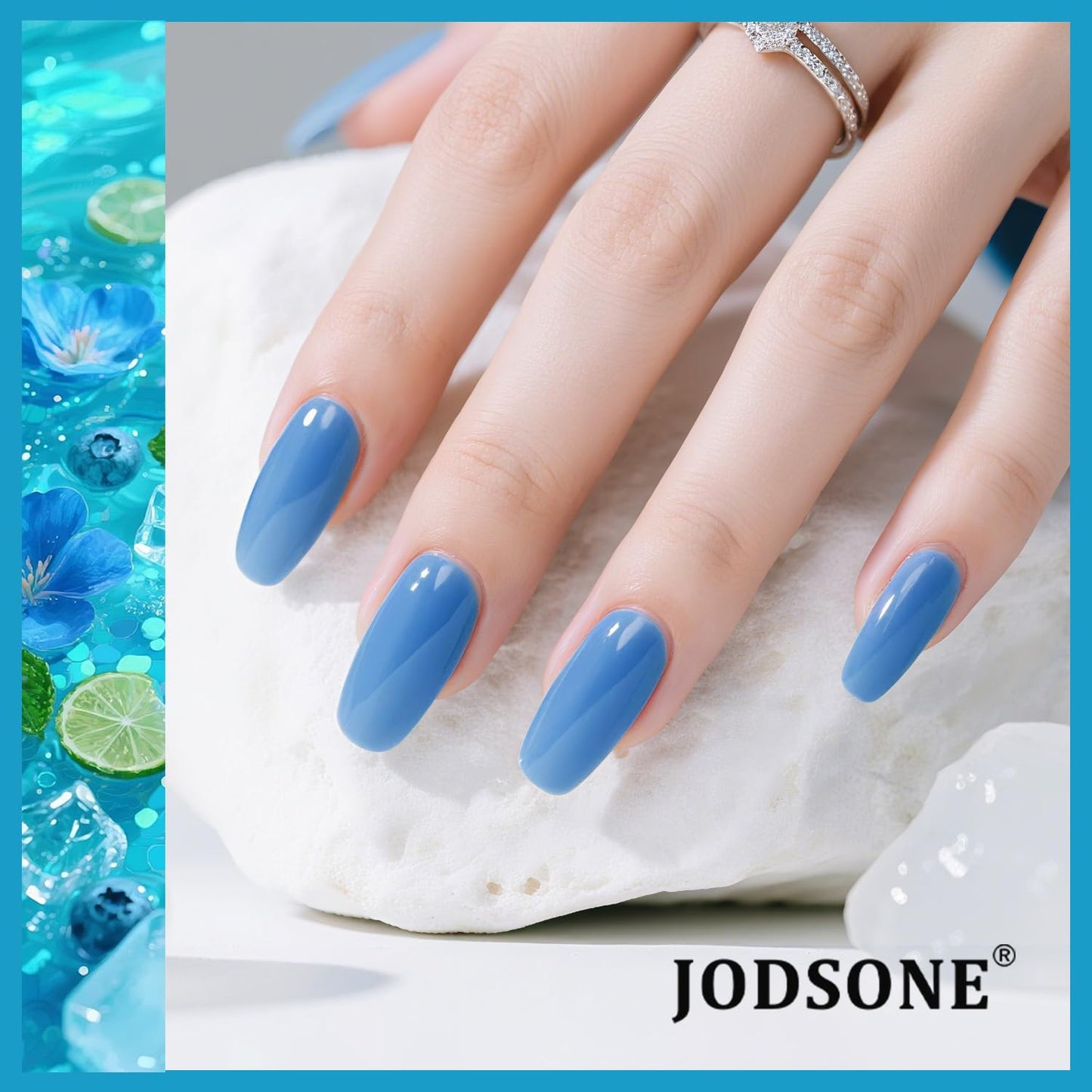 JODSONE Gel Nail Polish Kit with U V Light 32 Colors Gel Polish Nail + 4 Functional Adhesive Bottles Kit Soak Off Manicure Tools Gifts for Women