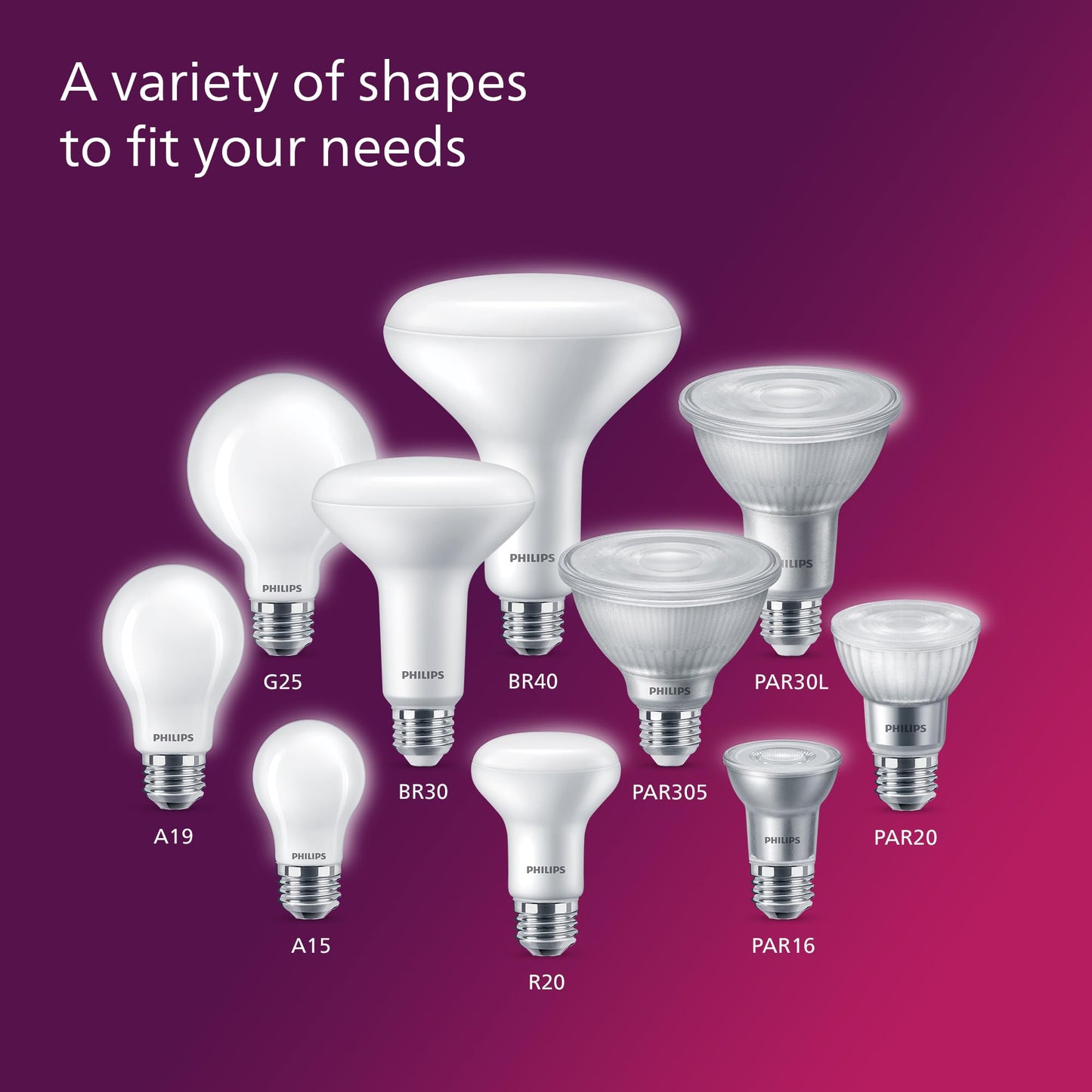 PHILIPS LED 75W A19 4-Pack Ultra Definition Daylight (5000K) 1100 Lumen (9W = 75W) Dimmable Frosted Flicker-Free Light Bulbs