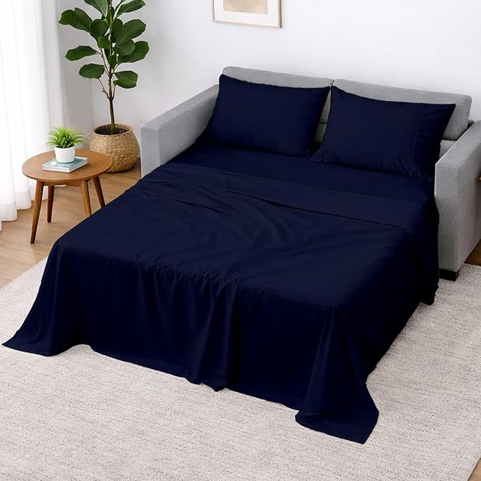 Cottington Lane Sleeper Sofa Sheets Full Size, 4 Piece Premium Quality 100%