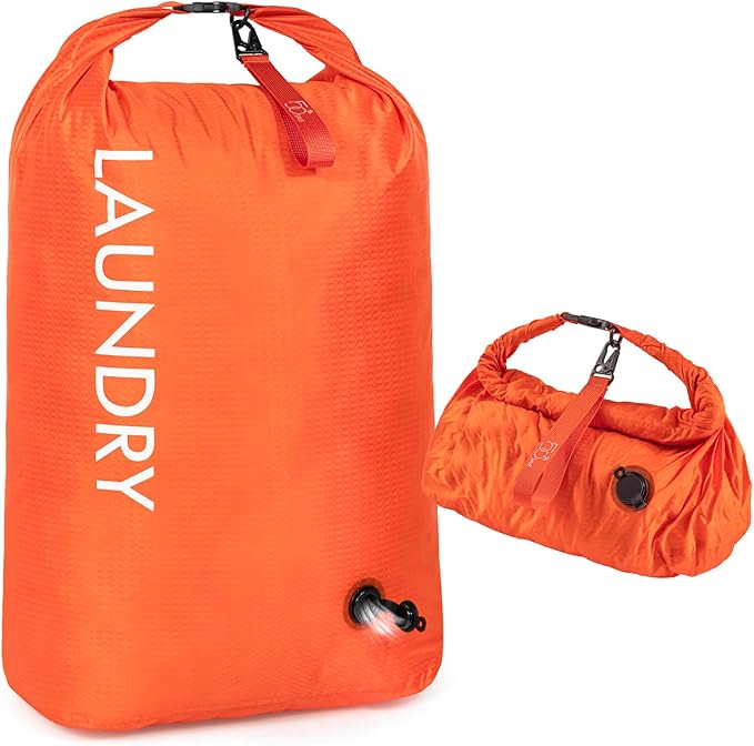 Travel Laundry Bag, Vacuum Compression Dirty Clothes Travel Bag, Waterproof