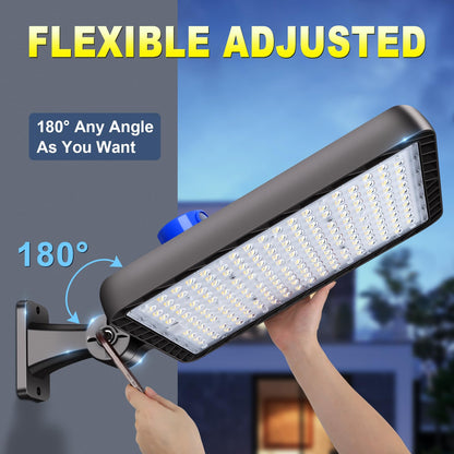 Tomourd 2 Pack 480W LED Parking Lot Light 72000LM Shoe Box Street Light with Dusk to Dawn Photocell, 5000K IP65 Waterproof Adjustable Wall Mount, Commercial Flood Light for Large Area, 110-277V