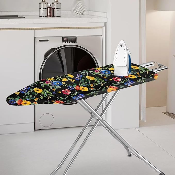 Floral Ironing Board Cover and Pad, Smooth Iron Board Cover, Stain Resistant