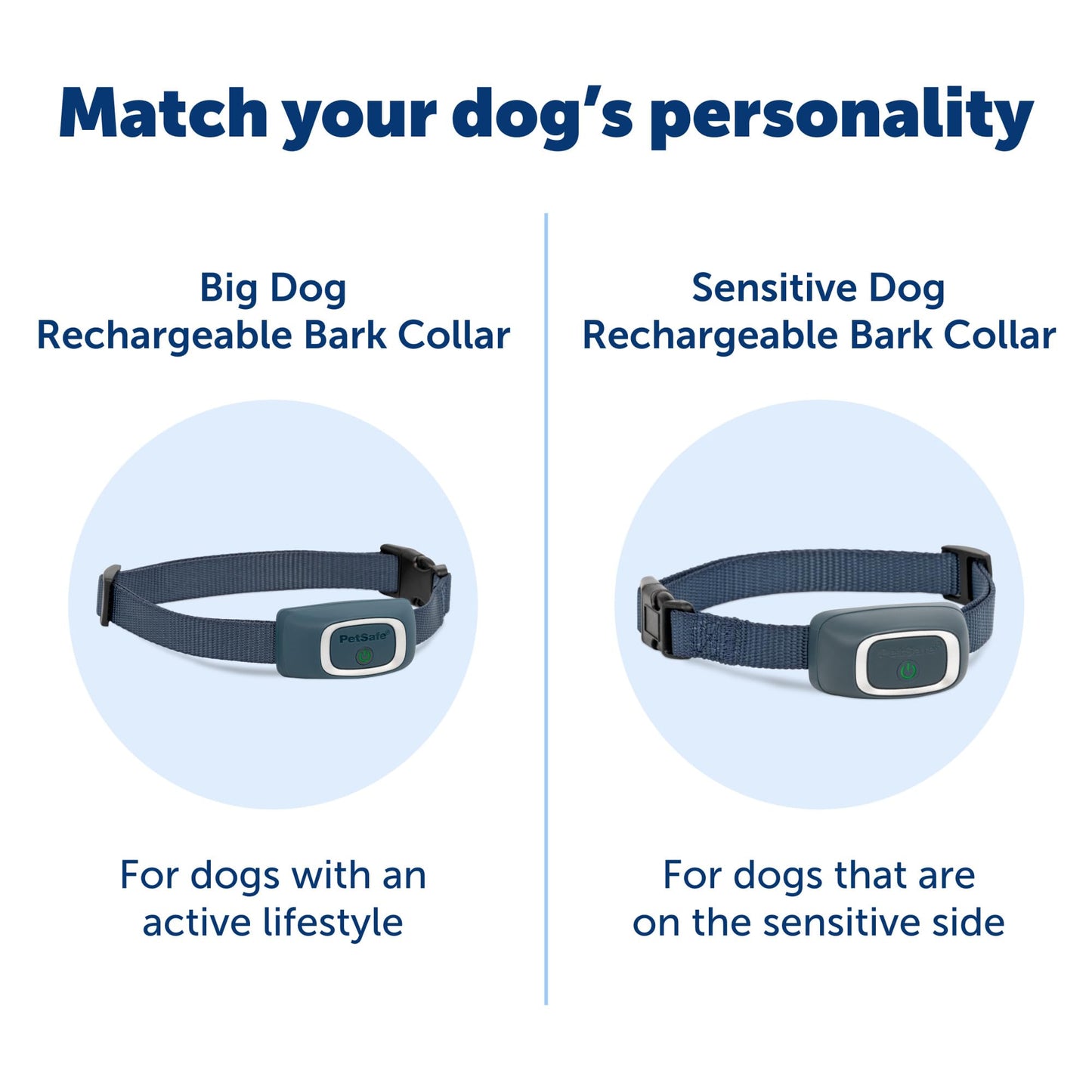 PetSafe Rechargeable Bark Collar, 15 Levels of Automatically Adjusting Static Correction - Rechargeable, Waterproof - Reduces Barking and Whining - for Small, Medium, and Large Dogs Over 8 lb