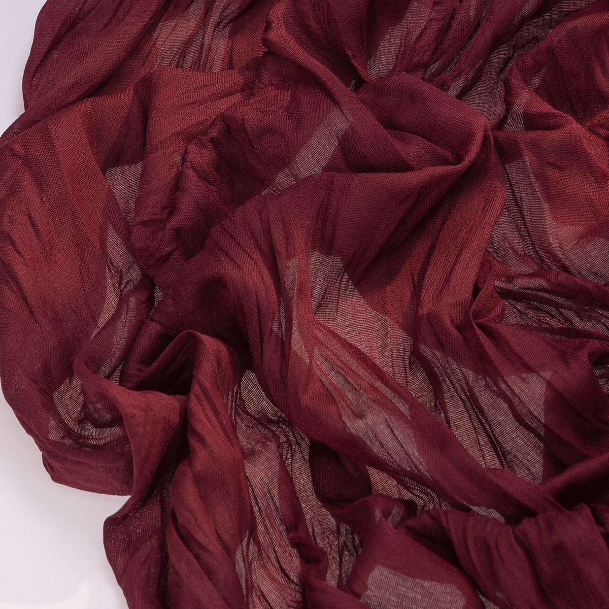 Socomi Burgundy Red Christmas Table Runner Cheesecloth Boho Rustic Gauze 120 inch 10FT Cheese Cloth Runner for Wedding Party Baby Shower Birthday Home Decor Holiday Decorations