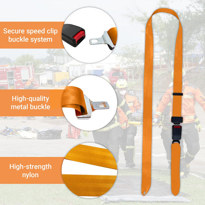 Spine Board Strap for Backboard, Emergency Stretcher System Immobilization Belt with Quick Release Buckle, 72" L (B, 1)