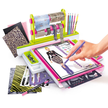 Style 4 Ever OFG 232 Fashion Designer Studio, Real Adhesive Fabrics, Design From Scratch, Stickers, Gems, Pencils, Gluestick + So Much, Multicoloured, Studio-OFG232