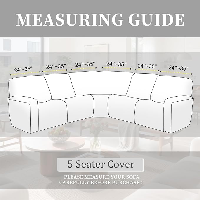 100% Waterproof Sectional Recliner Couch Covers