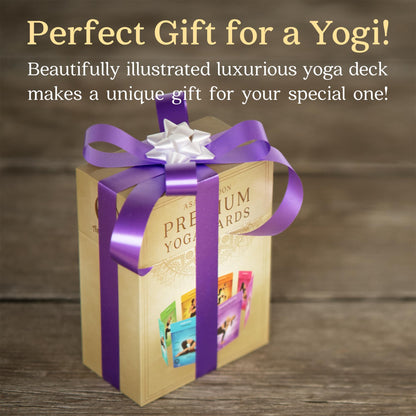 Asana Moon Premium Yoga Cards – Deck with Over 120 Yoga Poses – Yoga Sequencing Deck with Yoga Cues and Sanskrit Names for Beginners and Teachers – Unique Yoga Gift for Women or Any Yoga Lover