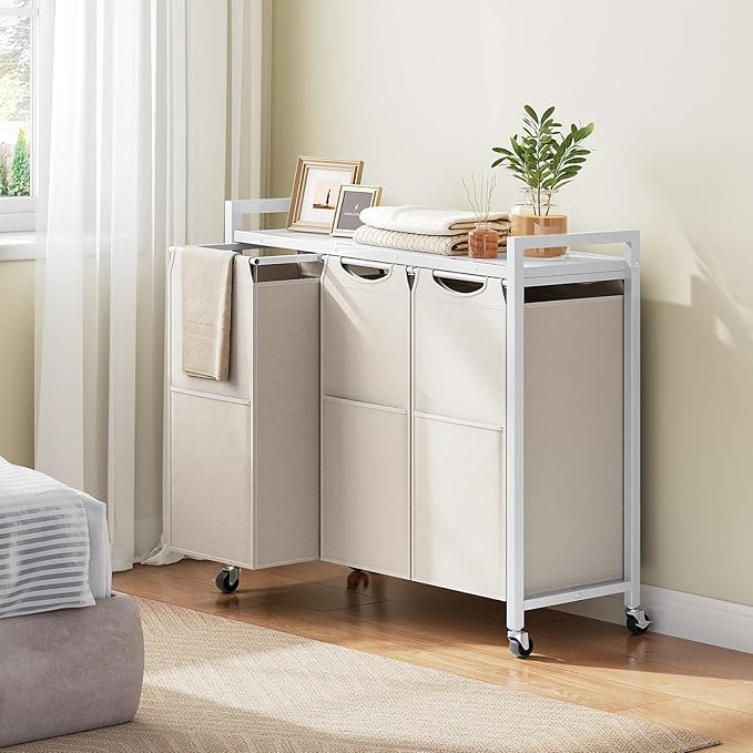 HOOBRO Laundry Sorter 3 Section, Laundry Hamper