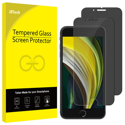 JETech Privacy Screen Protector for iPhone 11 and iPhone XR 6.1-Inch, Anti Spy Tempered Glass Film, 2-Pack
