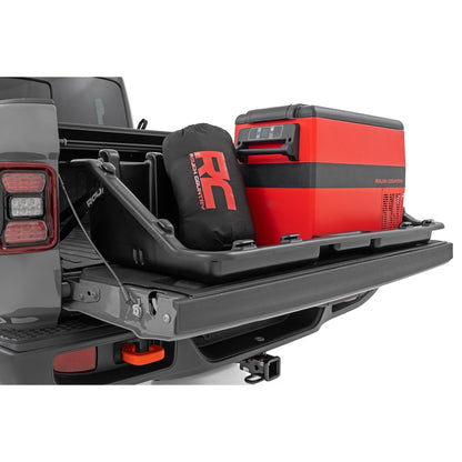 Rough Country 48" Slide-Out Truck Bed Cargo Box - Heavy-Duty, Weather-Resistant Truck Organizer for Compact Beds, Easy Tailgate Access