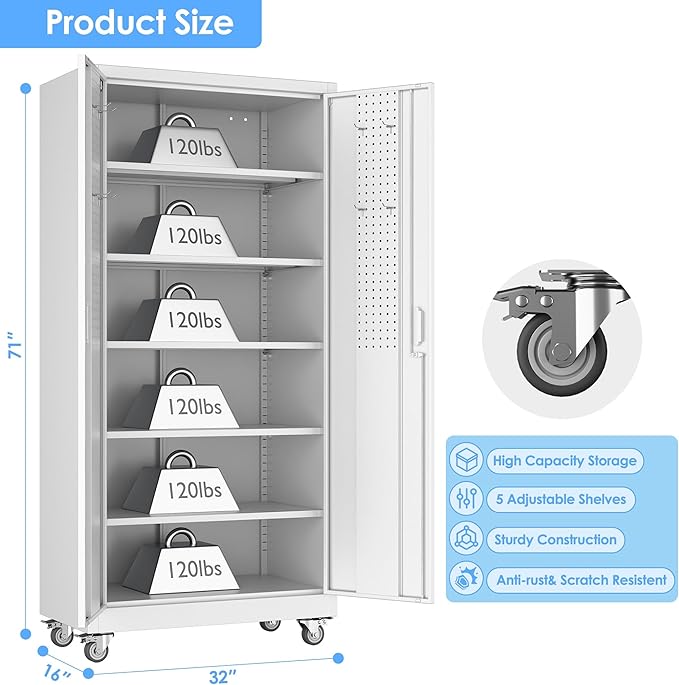 SUXXAN Metal Storage Cabinet