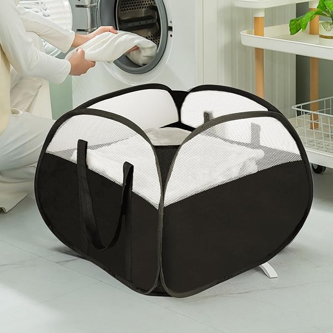 Collapsible Laundry Baskets, Tear Proof Pop Up Laundry Hamper