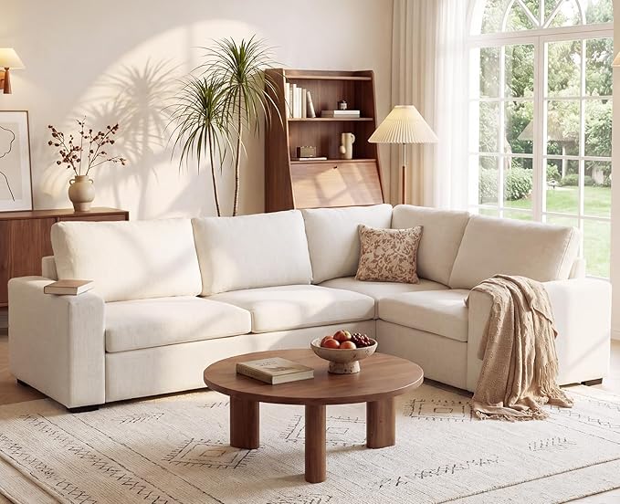 ABCASA Oversized Modular V Shaped Sectional Couches