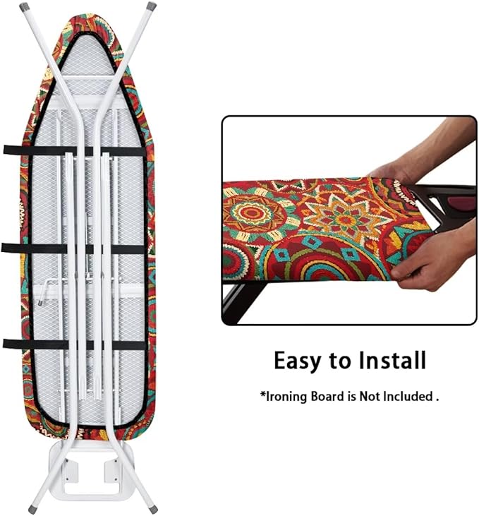 Boho Mandala Flower Print Ironing Protector