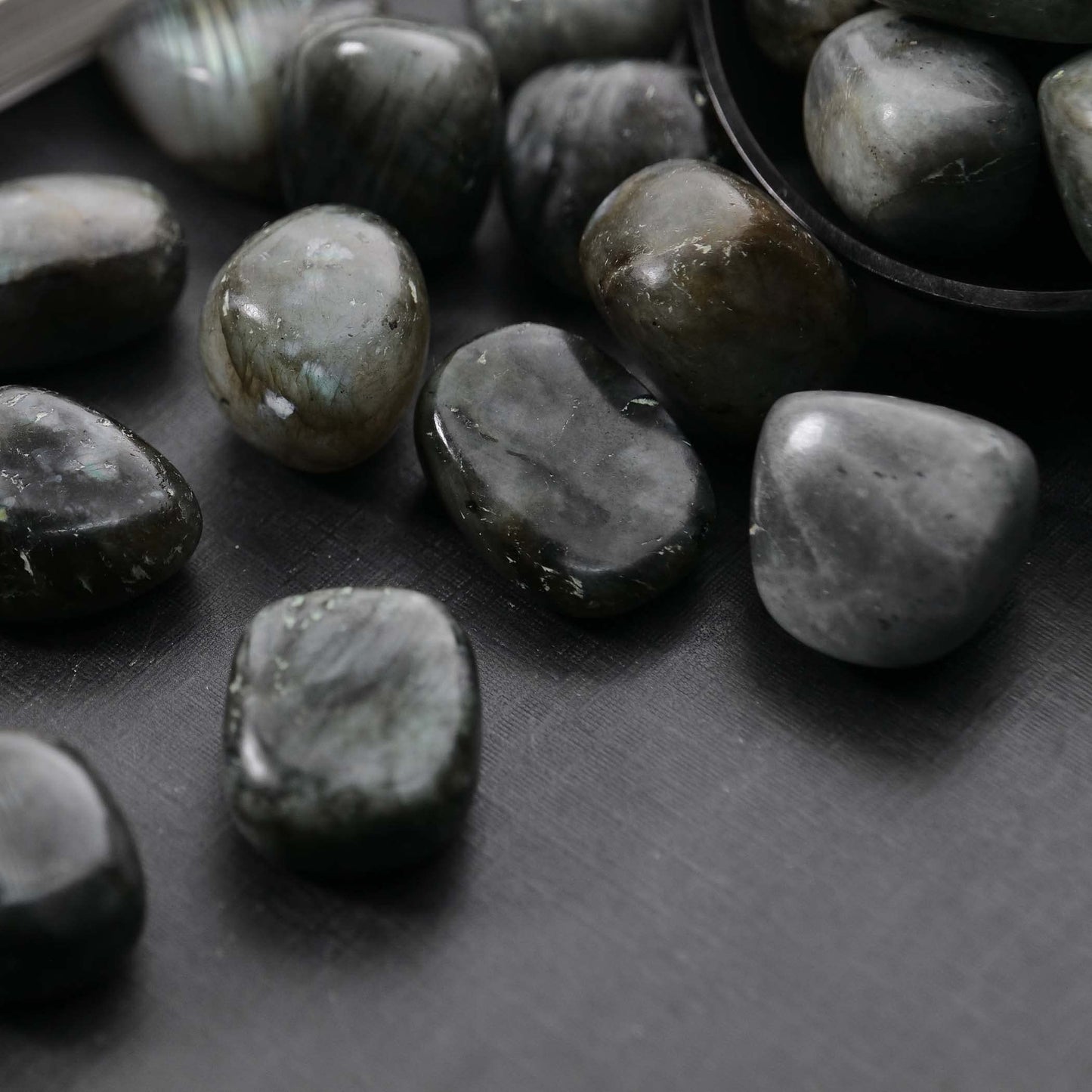Labradorite Gem Stones - Polished Stones - Tumbled Stones and Crystals Bulk - Stones for Planters - Meditation Accessories - Rocks for Tumbling - Decorative Rocks - Spiritual Gifts