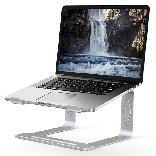 Tonmom Laptop Stand for Desk, Metal Laptop Riser Holder, Removable Notebook Stand Ventilated Cooling Computer Riser Compatible with 10-15.6” Laptops