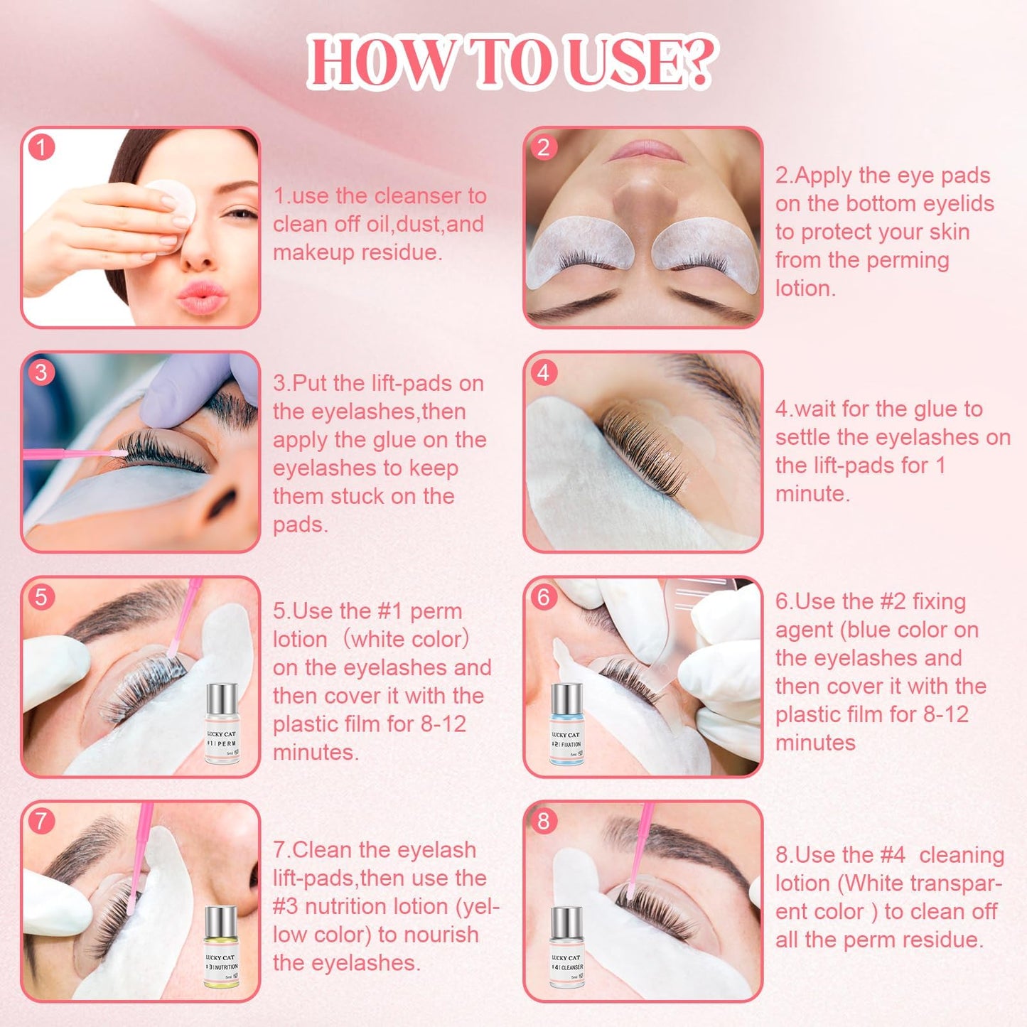 2025 Updated Lash Lift Kit Eyelash Perm Kit,Professional lash perm kit,Lash Extensions,Lash Curling,Semi-Permanent Curling Perming Wave Suitable For Salon at Home