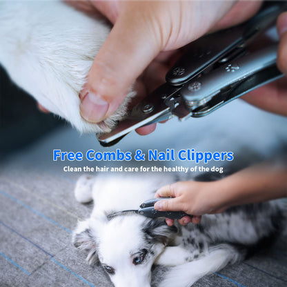 Best Dog Nail Trimmer for Anxiety Sensitive Dog, Quiet Sharpest Smoothest Dog Nail Clippers for X Large Medium Small Size Breed, Heavy Duty Metal Dog Nail Grinder for All Dogs with Thick Toenail