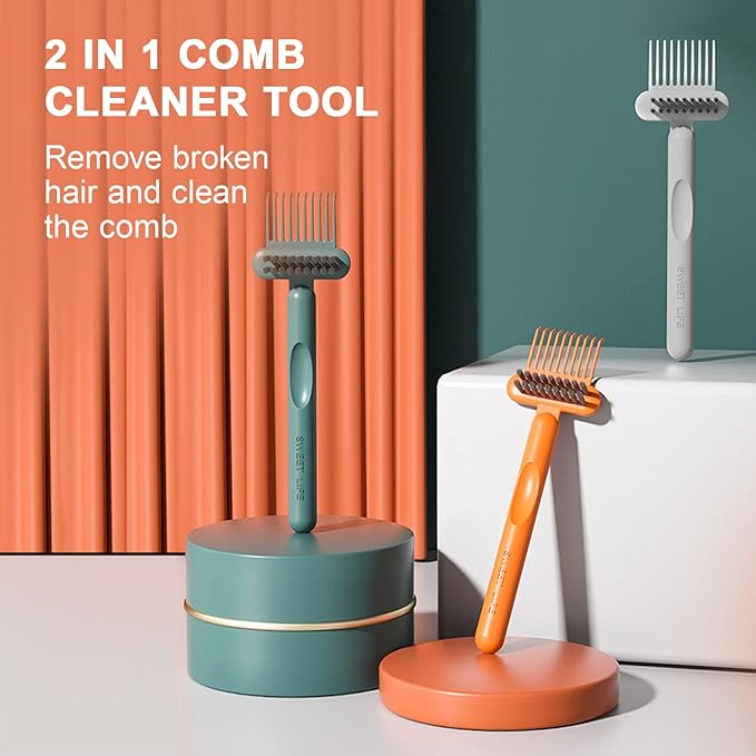 RHOS Hair Brush Cleaning Tool, 2-in-1 High-toughness Cleaning Claws and