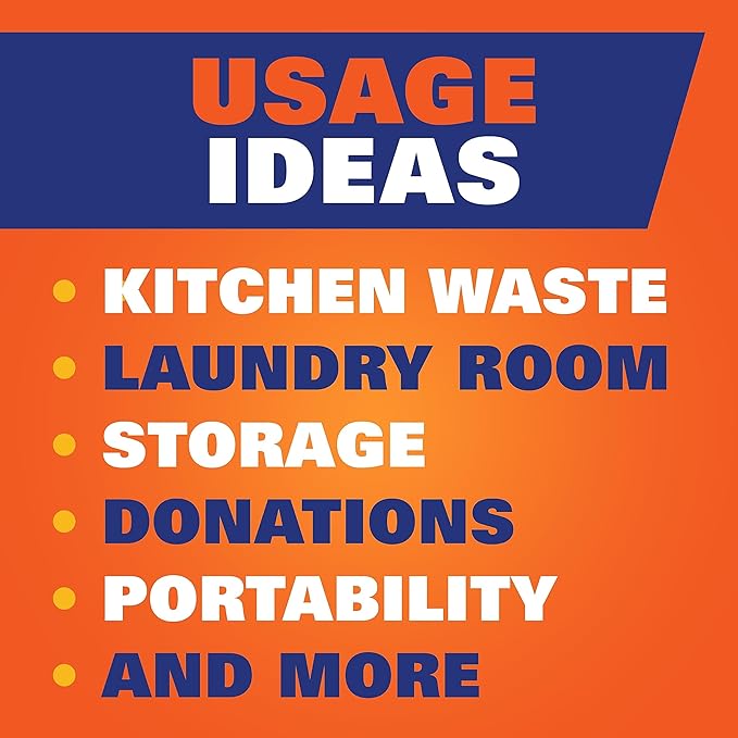 Hefty Ultra Strong 13 Gallon Trash Bags, Tall Kitchen Trash Bags 13 Gallon Size
