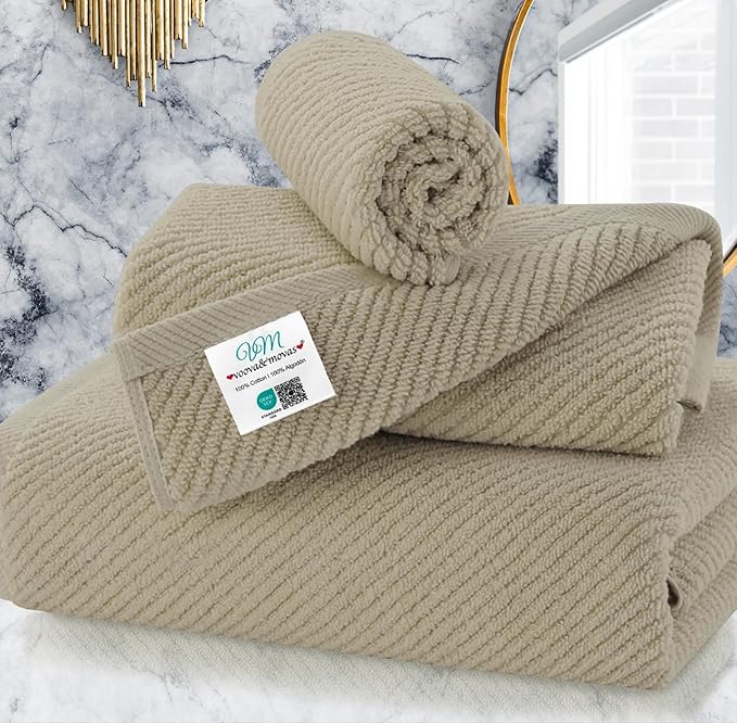 VOOVA & MOVAS Dark Beige Towels