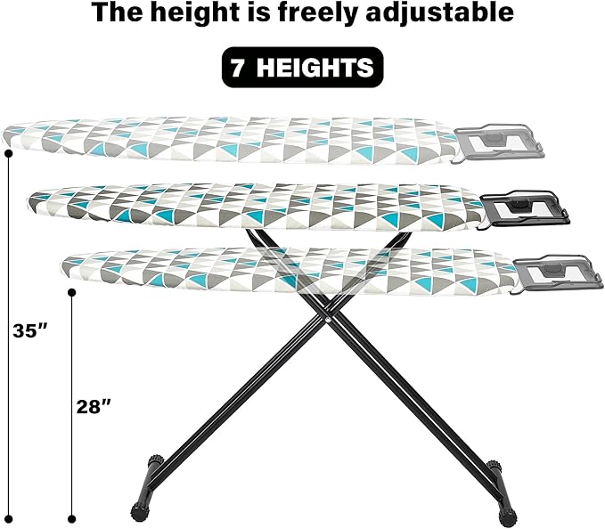 Ironing Board 13x43 Extra Thick Heavy Duty Padded Cover，Full Size Ironing Board