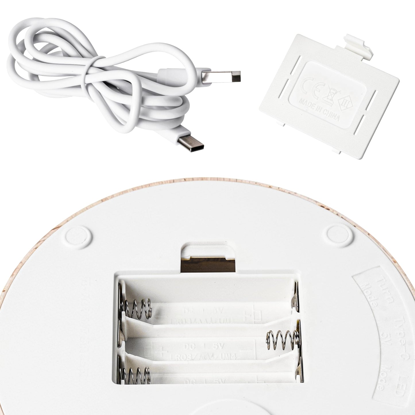 ZEERSHEE Light Base for Glass Art 4.5" Rotating Display LED Wood Base