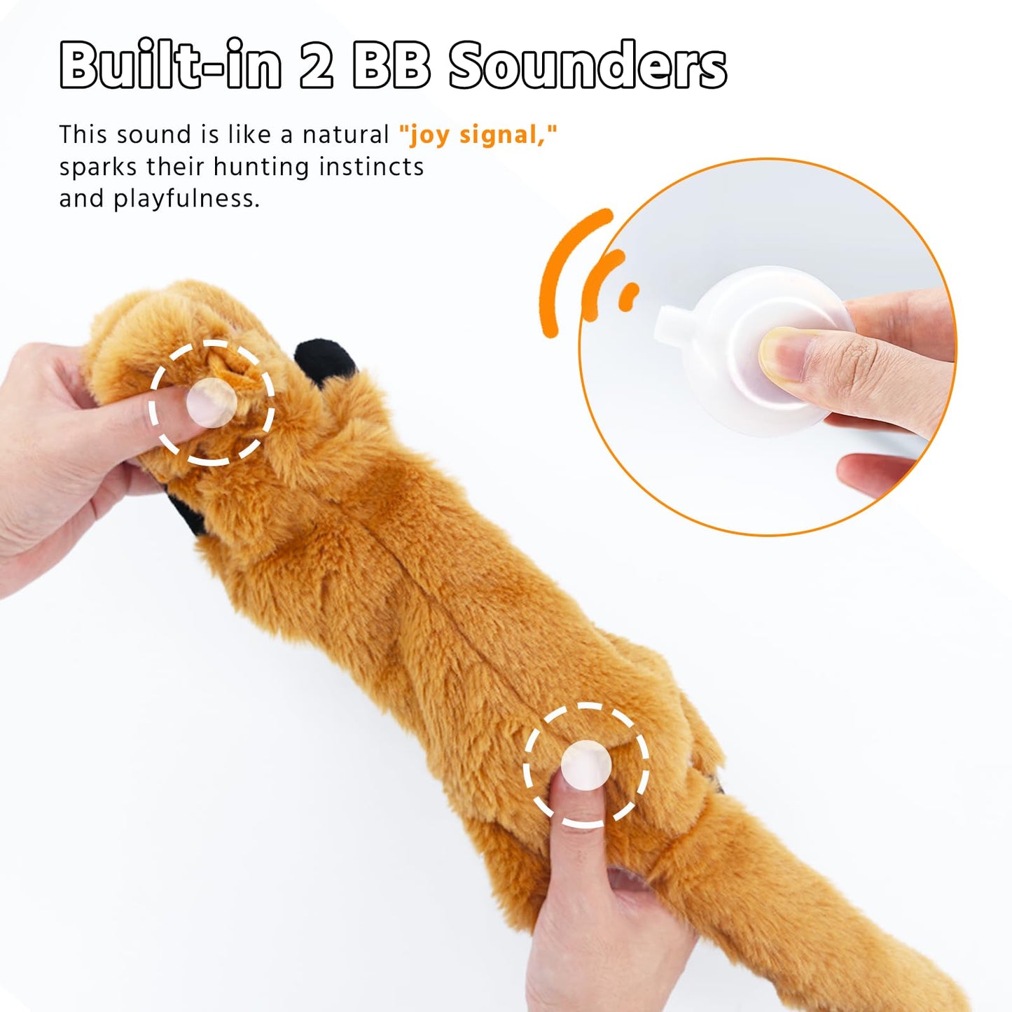 Newthinking No Stuffing Dog Toys, 5 Pack Squeaky Dog Toys Indestructible, Soft Plush Dog Toy for Small Medium Large Dogs