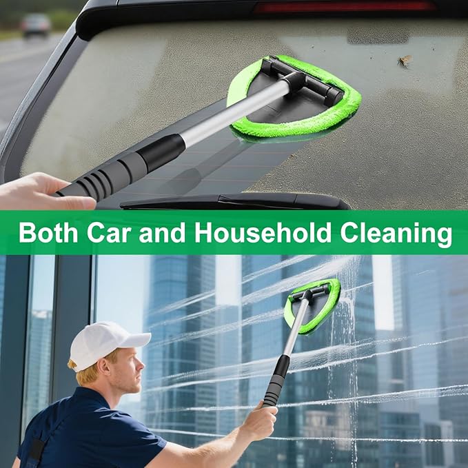 XINDELL Windshield Cleaner Tool – Car Interior Window Cleaning Kit