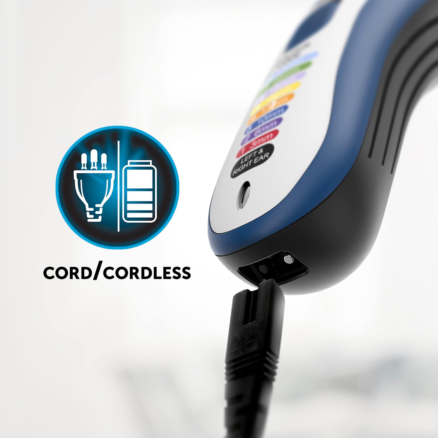 Wahl Colour Pro Cordless Clipper, Haircutting Kit, Long Life Cordless Power, Perfect for Family Use, Colour Coded Cutting Lengths Make Hair Cuts Easy, High Performance Motor & Blade