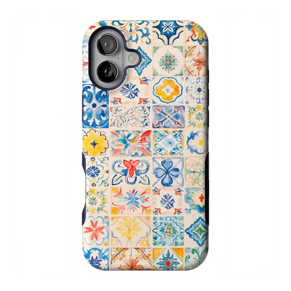 Casely iPhone 16 Plus Case | Blue Stripes | Sunday Best | Compatible with MagSafe | Bold Protective Design