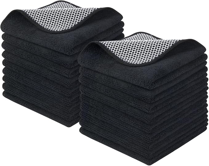 KinHwa Kitchen Washcloths for Dishes Absorbent Microfiber Dish Cloths Quick Dry