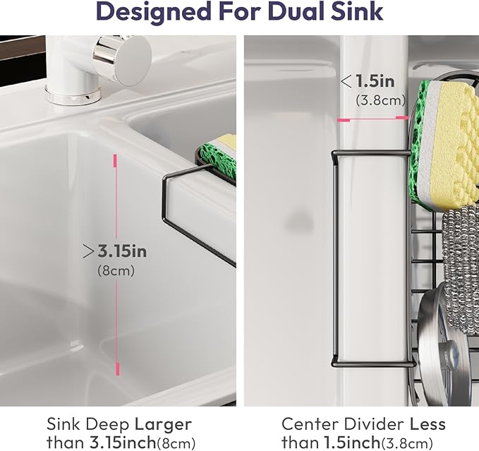 SWTYMIKI Sponge Holder for Kitchen Sink